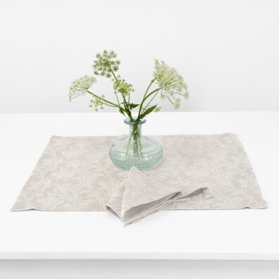 Beige linen cotton placemat