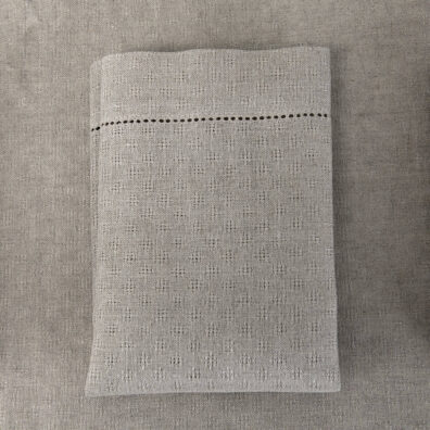Pure linen napkin with hemstitching