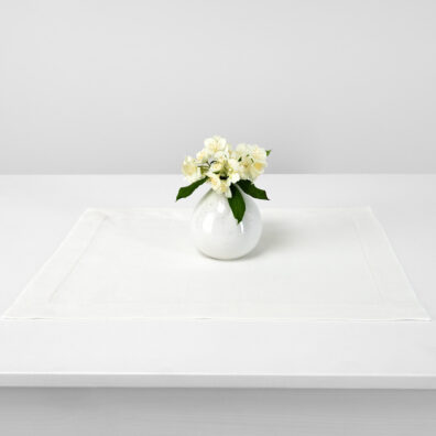White linen placemat