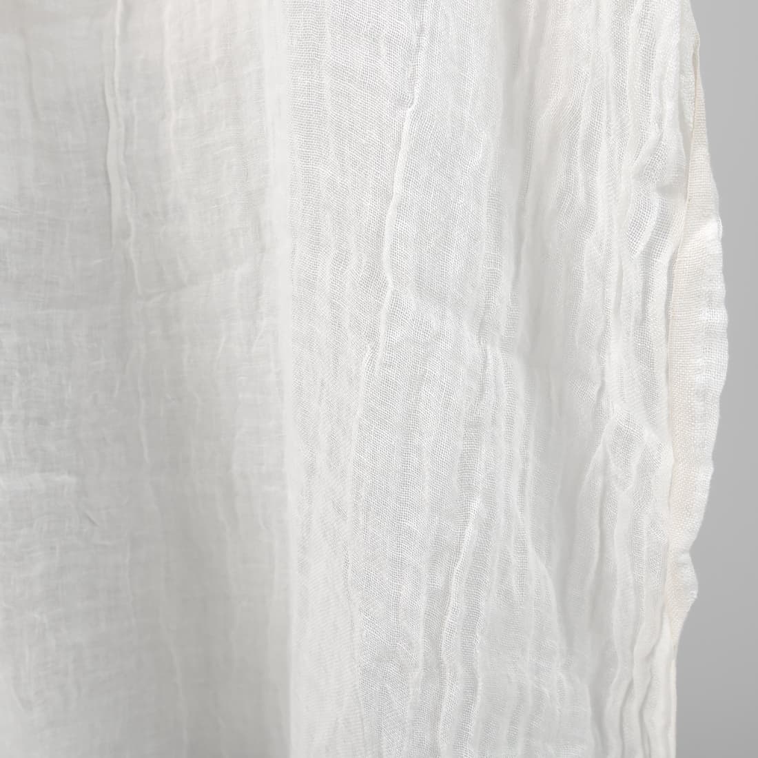 Off-white Transparent Linen Fabric Washed, 145cm (57.1