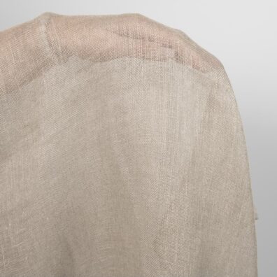 Natural linen gauze fabric, not washed