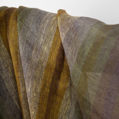 Colourful transparent pure linen fabric texture