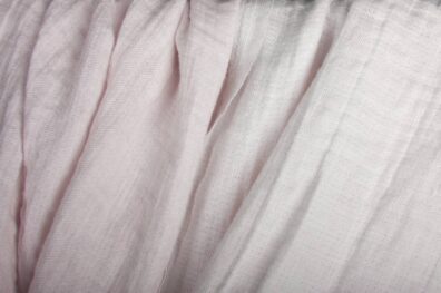 Pink washed double-layer linen fabric