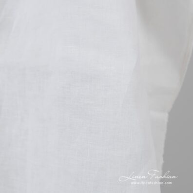 100% linen fabric in off-white color