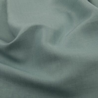 Wide linen fabric in aquamarine
