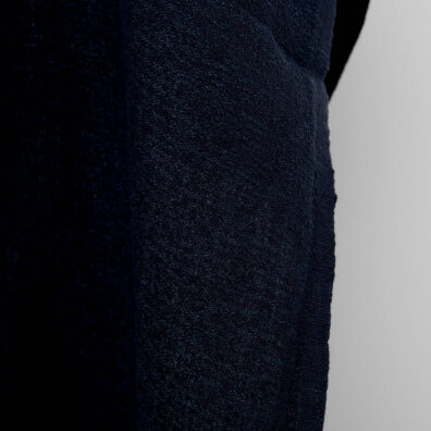 Black variegated jacquard linen fabric