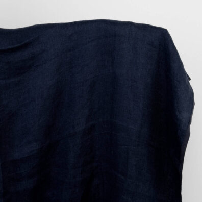 Washed satin linen fabric