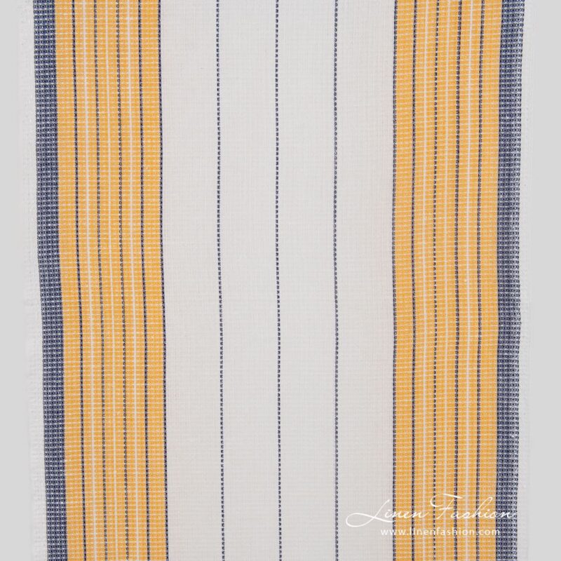 Linen cotton fabric in waffle pattern
