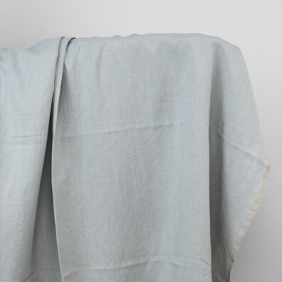 Grey green linen fabric