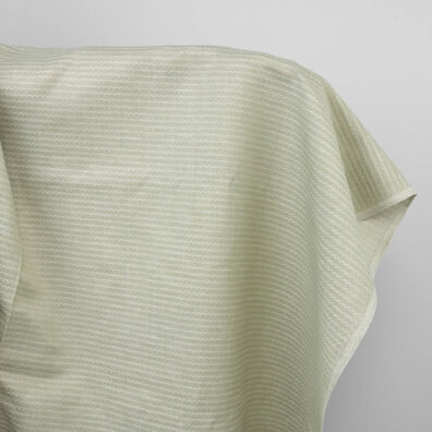 Pale green linen cotton fabric
