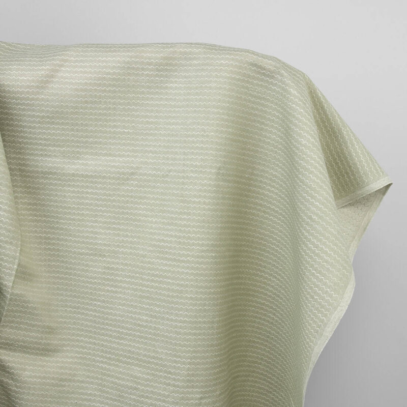 Pale green linen cotton fabric