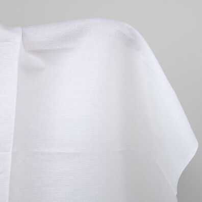 Optical white linen cotton fabric
