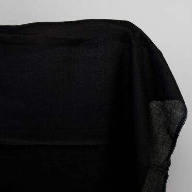 Black linen fabric
