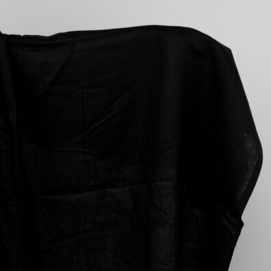 Black linen fabric