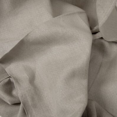 Grey patterned pure linen fabric texture