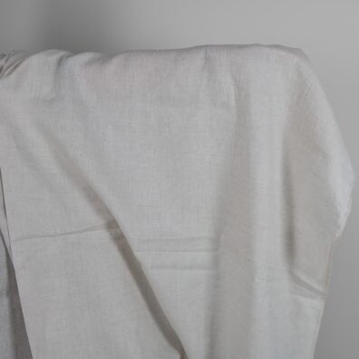 Patterned fabric undyed linen and white mix