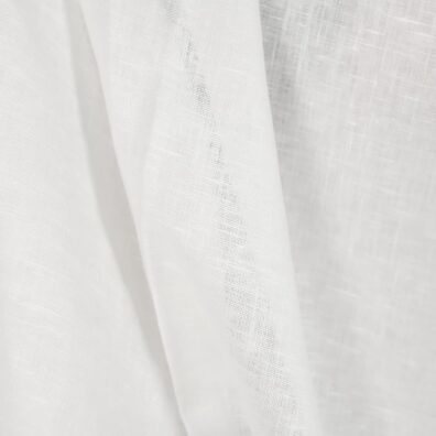 Pure linen fabric in off-white texture