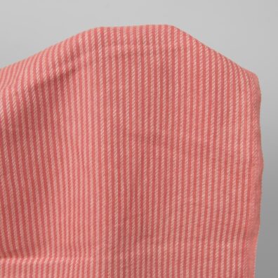 Red striped pure linen fabric product photo