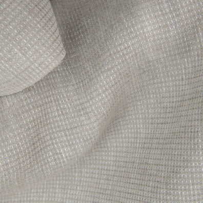 Grey linen fabric in a small checks, create a waffle pattern look