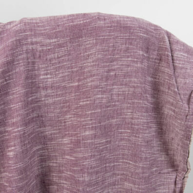 linen cotton purple washed fabric, striped