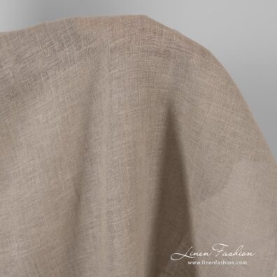 Linen fabric in natural color