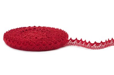 Red linen lace No. 12