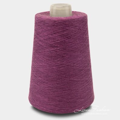 Linen Yarns In Red Violet Color - 3(15)