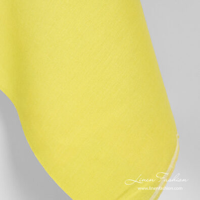 Linen blend fabric, salad green colour