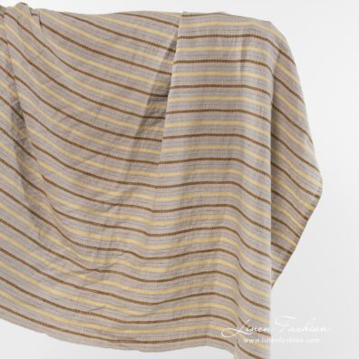 Linen fabric in natural flax colour.