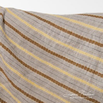 100% linen fabric in flax colour.