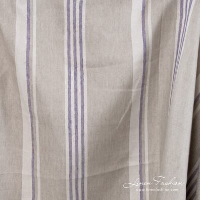 Linen fabric in light beige.
