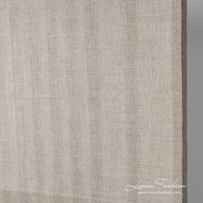 Linen fabric in natural flax colour.