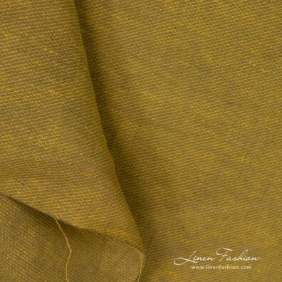 Linen fabric in yellow green.