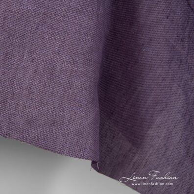 Dark lavender coloured linen fabric.