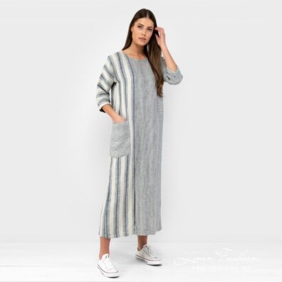 BERMUDA striped dress.