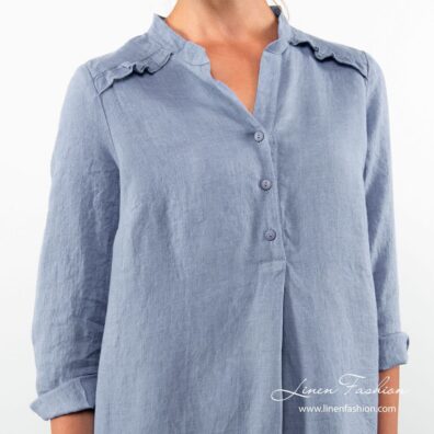 Light blue 100% linen dress.