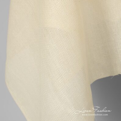 Vanilla dyed 100% linen fabric.