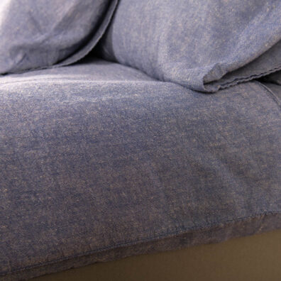 MALTA bedlinen in blue grey color.