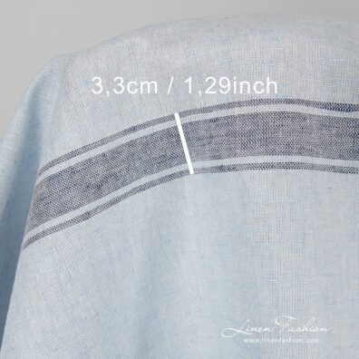 Linen cotton light blue fabric.