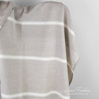 Linen cotton natural color fabric