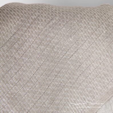 Natural linen fabric in diamond pattern