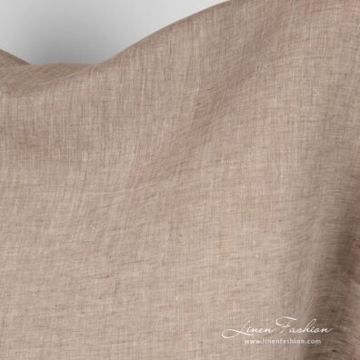 Light brown and beige linen fabric