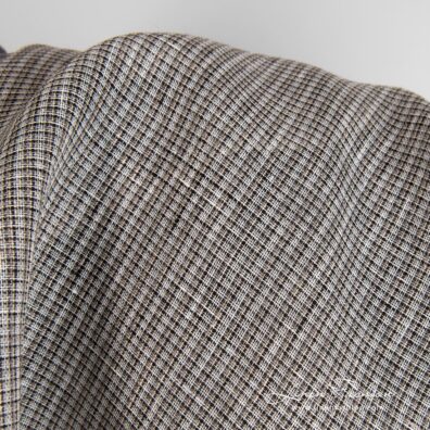 Hazel linen fabric gauze pattern