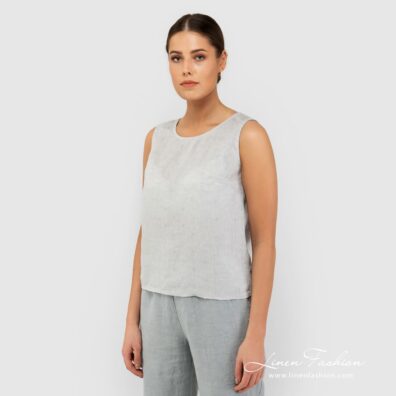 TATU grey linen blouse