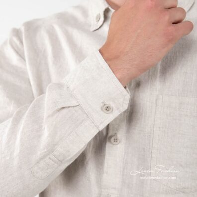 SIR natural color linen shirt sleeve