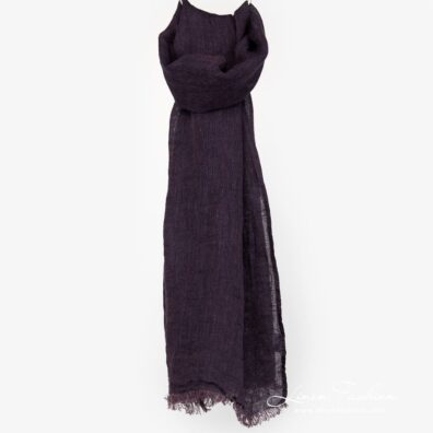 Eggplant melange scarf full size