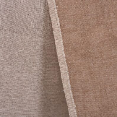 Double-sided rosy linen fabric