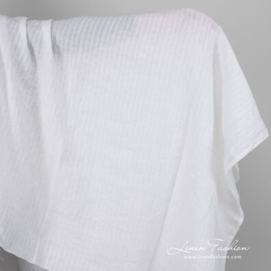 Striped linen fabric