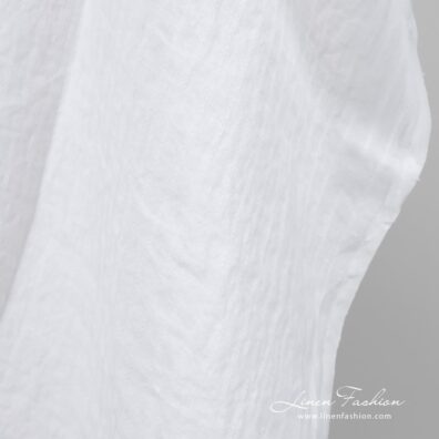Linen fabric in vertical stripes