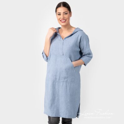 ENY light blue linen dress